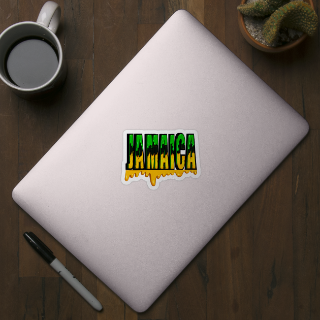 Jamaican Flag colors Jamaicans Jamaica by Artonmytee